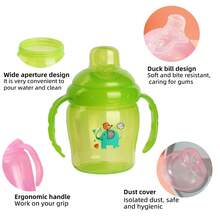 89ml Tazza di transizione con manici, adatta per bambini da 6-12 mesi e 1-3 anni, unisex, tazza per succhi, motivo a cartoni animati, multicolore - Multicolore - Visualizzare 3