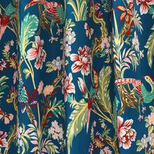 LUSH DECOR Dolores Light Filtering Window Curtain Panels Blue 52x95+2 Set Halloween-Fall Decor-Room Decor - 海軍藍/多色 - 查看 3