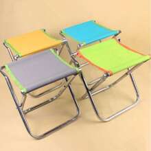 Klapphocker - Kleiner Hocker/Tragbarer Outdoor Klappstuhl/Kleiner Hocker für Zuhause/Angelhocker/Leichte Aufbewahrung (Zufällige Farbe) - Zufällige Farbe - Übersicht 3