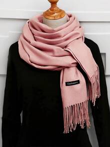 1pc 190*70cm Outdoor Classic Solid Color Windproof Sand Proof Lightweight Shawl Scarf, Suitable For Men And Women For Dress - Khaki - View 27