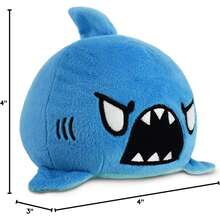 TeeTurtle - The Original Reversible Shark Plushie - Blue - Cute Sensory Fidget Stuffed Animals That Show Your Mood - Cá mập + Kỳ lân biển - Xem 10