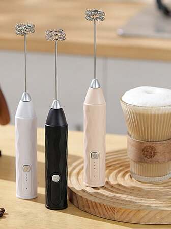 Milk Frother, Powerful Handheld Milk Frother, Mini Milk Foamer,Coffee Stirrer, Stainless Steel Drink Mixer For Coffee, Lattes, Cappuccino,Matcha,Hot Chocolate, Portable Foam Maker,Electric Wireless Blender Mini Coffee Maker