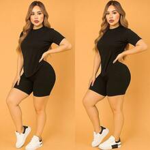 Women Two-Piece Outfits - Black - View 3