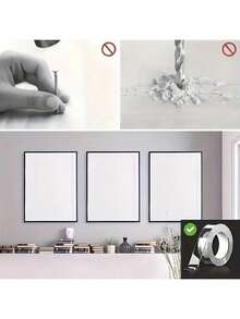 1/2/3/5m Super Strong Double-Sided Transparent Tape, Waterproof And Reusable, Suitable For Kitchen And Bathroom Items - Multicolor - View 8