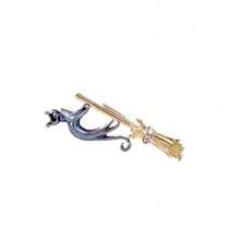 New European And American Styles - Flying Broom Kitten - Brooch - Creative Jewelry - Wild Animal Corsage - Cute Clothing Accessories - Unisex - AL1066-a - View 3