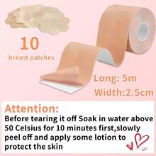Boobytape Breast Lift,Boob Tape A-G Cup With 10 Disposable Nipple Covers - 1 - 查看 6