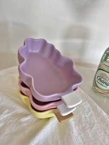 Platos de cena con diseño de árbol de Navidad extra grandes, moldes para hornear, bandejas de frutas, bandejas de postres y desayuno, bandejas para comida y pasteles de fiesta de Navidad, regalos de Navidad. - Multicolor - Ver 4