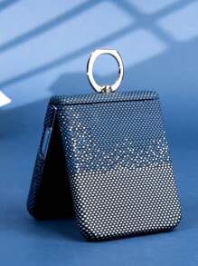 1 pieza Funda protectora con anillo arcoíris compatible con Samsung Galaxy Z Flip 6, Funda con adsorción magnética para Samsung Galaxy Z Flip 5, adecuada para niñas, niños, adolescentes y niños, resistente a golpes, sencilla y elegante para teléfono