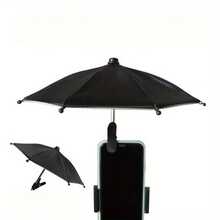 Clip Phone Umbrella For Sun - Cell Phone Umbrella Sun Shade Suction Cup Stand, Mobile Phone Holder Compatible With IPhone, Android Phone, Gift For Birthday, Family, Friends, For Summer Holiday Outdoor Beach Travel Phone Stand, Phone Accessories - 彩色 - 查看 1