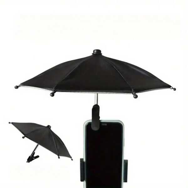 Clip Phone Umbrella For Sun - Cell Phone Umbrella Sun Shade Suction Cup Stand, Mobile Phone Holder Compatible With IPhone, Android Phone, Gift For Birthday, Family, Friends, For Summer Holiday Outdoor Beach Travel Phone Stand, Phone Accessories
