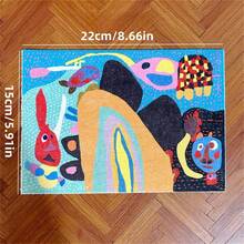 Thảm mini, Thảm trang trí phòng khách nhà búp bê, Mô hình thảm, Thảm trang trí nhà búp bê phong cách retro Dopamine, Phụ kiện chụp ảnh mô hình thu nhỏ tỷ lệ 1:12, Thảm trang trí mô hình thu nhỏ - Nhiều màu - Xem 14