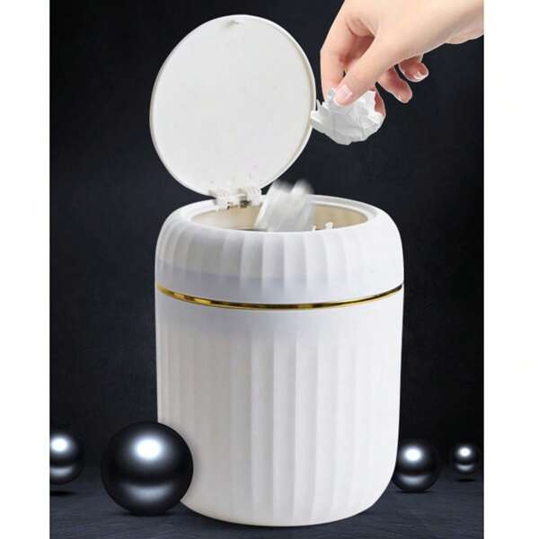 Mini Desktop Trash Can, Pedal Style Waste Bin For Living Room, Bedroom, Car, Dining Room