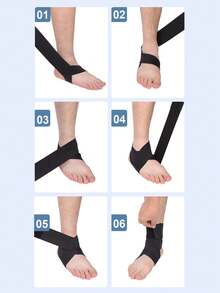 1pc Adjustable Ultra-Thin Sports Fitness Running Basketball Cycling Ankle Strap - Multicolor - View 7
