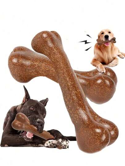 Pet Teething Toy Bone Beef Scented Bone Teething Solid Teeth Wear-Resistant And Bite-Resistant Interactive Training Pet Supplies