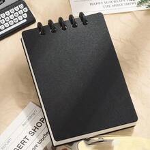 4/2/1 Pc Mini A7 Loose-Leaf Notebook, Cute Portable Memo Pad, Bright Macaron Colors, Pocket Size, English Loose-Leaf Notepad, School Supplies, Back To School Season - Multicolor - View 18