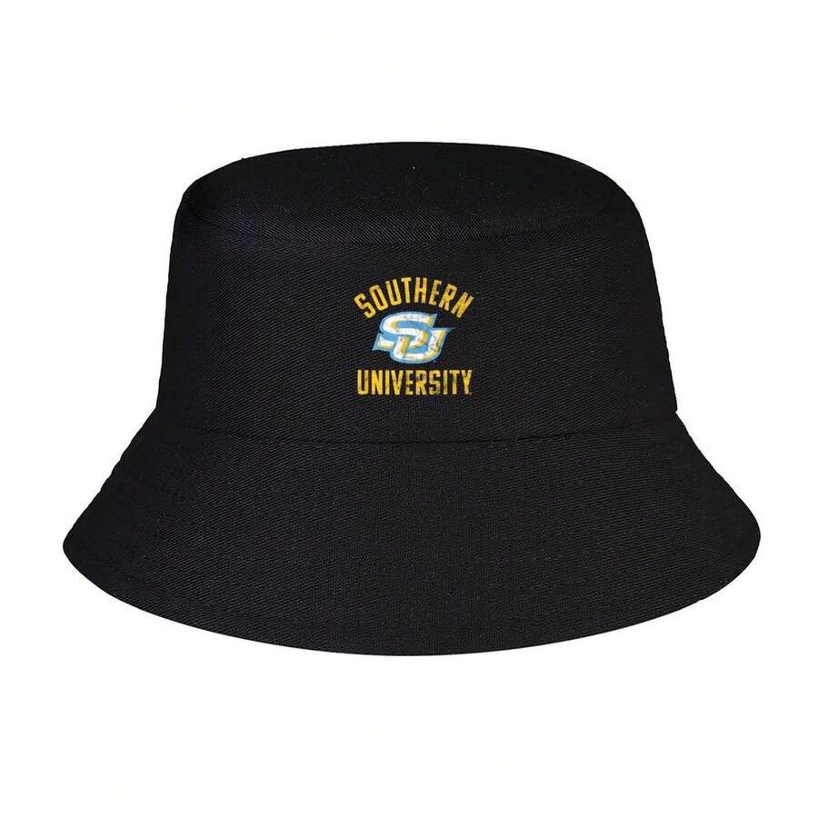 Relaxed Letter & Graphic Print Southern University Jaguars Selected Fun DIY Rich Patterns And And Versatile Halloween Christmas Steal My Link Couple Outfi Bucket Hat - Stylish Unisex Streetwear Fisherman Sun Hat For Outdoor Adventures, Travel, Vacations & Beach Days - A - Xem 1