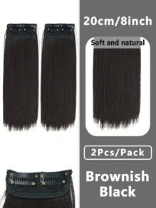 1 件女士隐形无缝假发，厚实蓬松的假发片，基本款接发片，用于增强侧面和头顶的头发