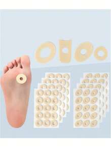 Toe Sticker Callus Pad,Callus Cushion Foam Padding With Water-Resistant Self-Stick Adhesive, Protects Foot, Heel And Toes From Rubbing And Friction,Pain Relief From Shoe Pressure,Corn Cushions Corn Pads Tape Adhesive Pads Blister Prevention Pads Callus Cushions Anti Wear,Nail Care Tools,Foot&Hand Care