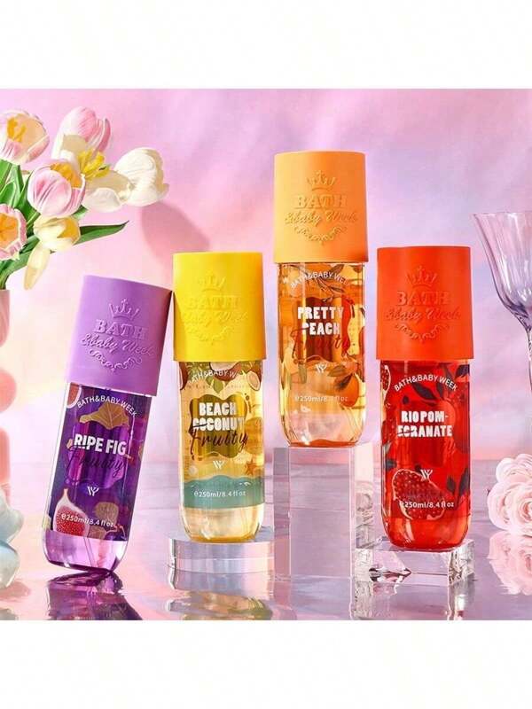 250ml Perfume Frutal, Fragancia Ligera de Larga Duración y Fresca, Spray Ambientador, Adecuado para Todo Tipo de Ropa, Baños, Dormitorios, Armarios, Salas de Estar y Interiores de Automóviles para Eliminar Olores, Regalo Ideal para el Día de San Valentín, Cumpleaños y Verano para Mujeres