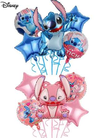 Takara Tomy Balloons Party Supplies Set Balloon Stitch Aluminum Film Balloon Princess Angel Birthday Decor Gift