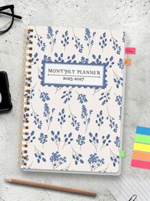 1本2026年1月至2027年12月周/月计划笔记本，5.7英寸 x 8英寸（A5尺寸），学年计划笔记本，带笔记功能，防水封面，个人日记，办公及学习用品