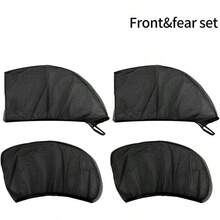 This 4-Piece Set Of High-End Window Sunshade Mesh Screens Offers UV Protection And Privacy Protection. The Universal Design Is Suitable For Various Vehicle Models And Enhances The Comfort Inside The Car - Black - View 6
