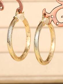 1 Pair Luxury Hoop Earrings For Women For Party Engagement Anniversary Jewelry Valentine's Day Gift