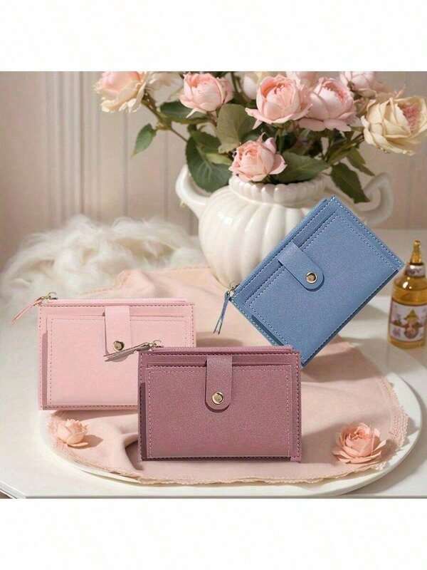 Mini Wallets, Pocket Wallets, Fashionable And Minimalist Booths, Ultra-Thin, Lightweight And Portable, Cash, ID Cards, Credit Cards, Coins, Birthday Gifts, Anniversary Gifts, Lover's ID Card Storage Bags, Travel Essentials, Back-To-School Coin Purts, ID Card Storage Bags, Exquisite And Small Gifts For Classmates, Friends, Teachers And Family, School Necessities