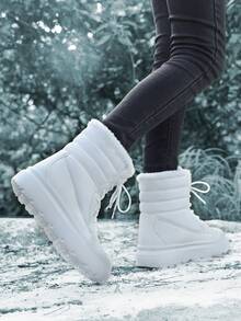 Botas de nieve para mujer - Blanco - Ver 5