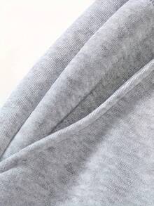 Najlepiej sprzedający się zestaw jesień/zima 2026: Wygodna i minimalistyczna bluza z żakardowym ściągaczem i mankietami, bluza z kapturem i dużymi kieszeniami, spodnie z regulowanymi sznurkami, modny nadruk z dużymi literami, idealny na co dzień jesienią i zimą, do uprawiania sportu, na zewnątrz, do noszenia w domu