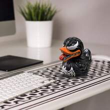 Resin Alien Duck, Unique Gothic Gifts & Collectibles, Dark Resin Duck Rubber Novelty Ornament Decorative Duck Figurine For Desktop Home Office Halloween Decor - A - 查看 5