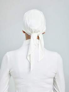 1 件速效头巾经典纯色三角形头巾，吸湿排汗透气，可多次佩戴，多功能边缘三角形头巾，柔软舒适的莫代尔面料，适合日常佩戴、瑜伽、运动