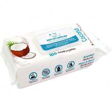 Best Pet Supplies Pet Wipes For Dogs - Dog Wipes Cleaning Deodorizing, For Coats, Ears, Paws - Hydrating, Aloe Vera - 保濕椰子 - 查看 1
