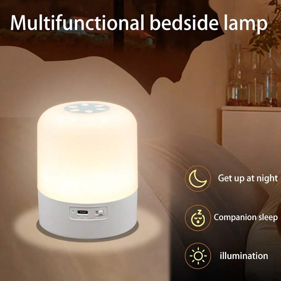 A Touch Bedside Lamp With Adjustable Brightness, USB Charging, Portable Touch Night Light, Mini Night Light, Perfect As A Valentine'S Gift, Suitable For Bedroom, Living Room, And Desk Lighting.