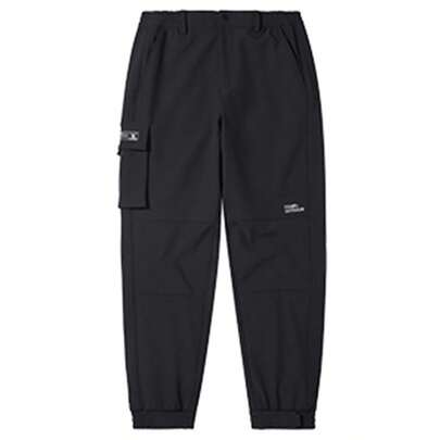 CAMEL CROWN Women's Autumn And Winter Outdoor Assault Soft Shell Pants Windproof And Water-Proof Drawstring Pants Plus Fleece Overalls