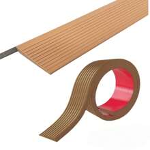 1pc 90cm/35.43in Adjustable And Cuttable Threshold Ramp For Doorway, Electric Wheelchair Ramp, Durable Ramp, Self-Adhesive Anti-Slip Stair Strips, Suitable For Doorway, Curb, Sweeper, Electric Scooter, Bathroom