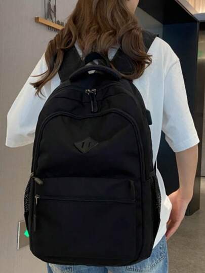 返校新款经典轻便耐用多功能时尚舒适大容量双肩包，适合各种场合，秋冬季