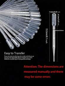 100/60/30/1 3ml塑料透明移液器，刻度一次性滴管，精油滴管，喂料器，随机分配实验室移液器粉末返校