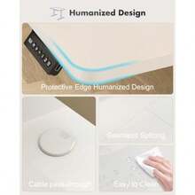 JUMMICO Scrivania Regolabile In Altezza Scrivania Regolabile Electrical Conart Panel Da Caricatore USB Scrivania In Piedi Con Funzioni Di Memoria Standing De140 X 60 Cm Bianco - 比安卡 - 查看 5