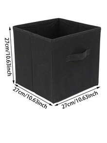 3/1 pieza Caja de almacenamiento cuadrada de tela no tejida de colores, organizador de ropa plegable, solución de almacenamiento multifuncional - multicolor - Ver 17