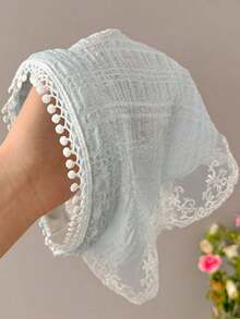 1 Piece Sweet French Country Style Lace Headband - White Lace Triangle Scarf Headband Hairpin Hair Decoration, Hair Band, Hair Hoop, Hair Accessories - Multicolor - View 11