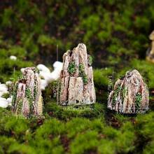 1pc Resin Miniature Rock Statue - Decorative Micro Landscape Sculpture For Glass Containers, Fairy Gardens, And Home Decor - Versatile Handmade Art For Living Rooms, Bedrooms, And All Room Types In Random Styles