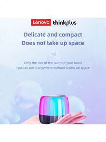 Lenovo 联想 ThinkPlus K3 Plus 蓝牙 5.2 音箱 低音炮 便携式播放器 RGB 灯音箱 防水 USB 户外音箱 中文包装 - 黑色 - 查看 3