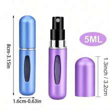 5ml Refillable Travel Perfume Atomizer Spray Bottle, Portable Bottom Filling Perfume Bottle