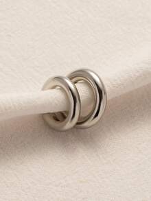 2 件套时尚简约耳夹，适合女士日常装饰 - 蝴蝶型 - 查看 3