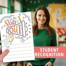 20pcs Removable Praise & Encouragement Card Set - Positive Energy Motivational Cards With Customizable Blank Space, Ideal For Boosting Office Staff, Teachers And Student Team Morale, Great For Recognition Week And Desk/Bulletin Board Display. - Sets - View 3