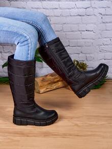 Women Mid-Calf Boots - Black - View 4