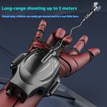 英雄电动蛛网发射器，可贴墙的蜘蛛英雄发射器，趣味十足，逼真的蜘蛛网发射器，蜘蛛英雄角色扮演装备，生日礼物，复活节礼物，节日玩具