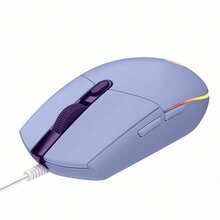 G102 Wired Gaming Mouse, 85g Lightweight Design With RGB Streamer Lighting, 8000DPI Fast Tracking, Classic Matte Grip, Designed For Small And Medium Hands, Available In Purple - Purple - View 6