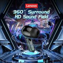 Lenovo GM2 Pro 5.3 Bluetooth Wireless Earphones, Low Latency With Microphone, HD Calls, Dual-Mode Gaming Headset, Chinese Packaging. - White - View 6